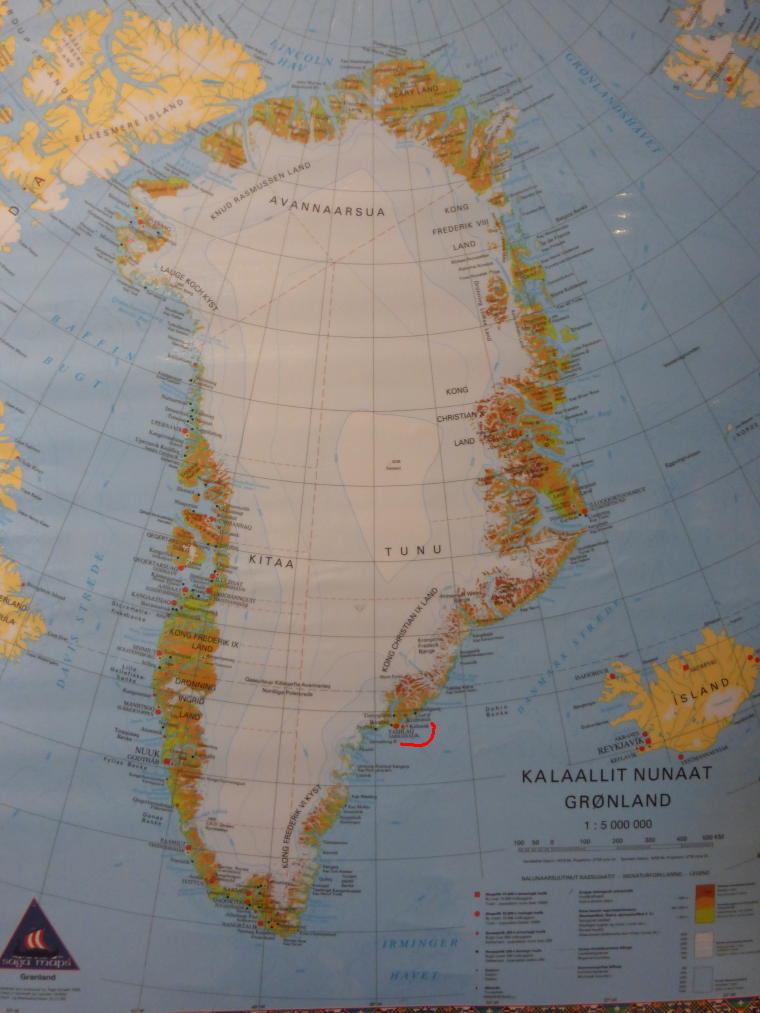 Greenland Map 760 